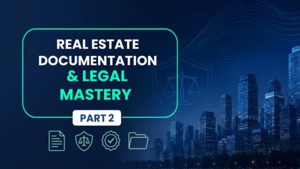 Real estate legal documentation course banner – buyer rights, property verification, Part 2