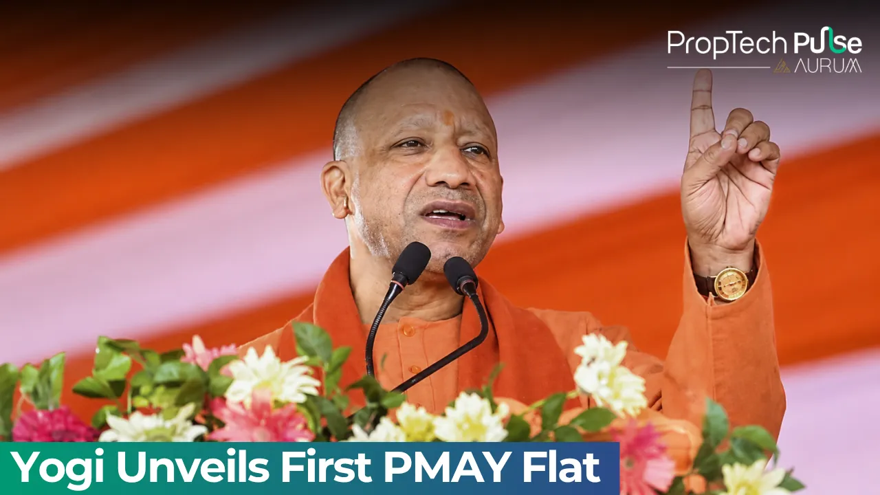 Yogi Unveils First PMAY Flat